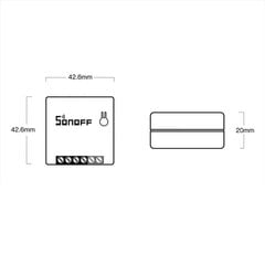 Sonoff MINI Wi-Fi juhtmevaba nutilüliti (karbis) valge (IM190416001) цена и информация | Аксессуары для телефонов | kaup24.ee