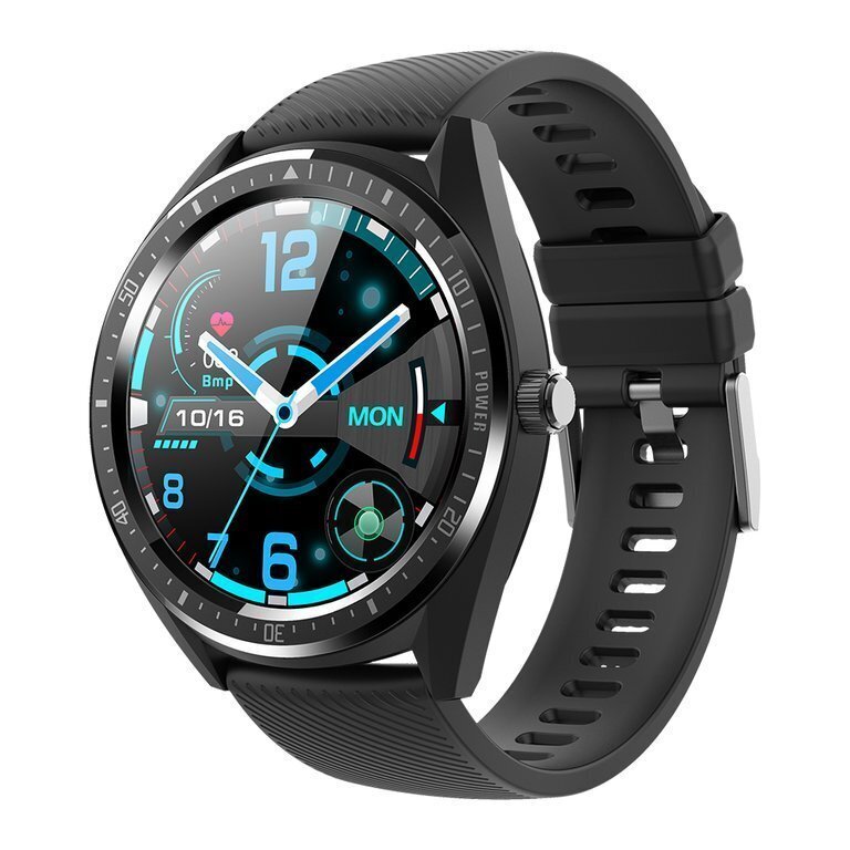 meeste nutikell g. rossi sw011-1 must/must + lisarihm цена и информация | Nutikellad (smartwatch) | kaup24.ee