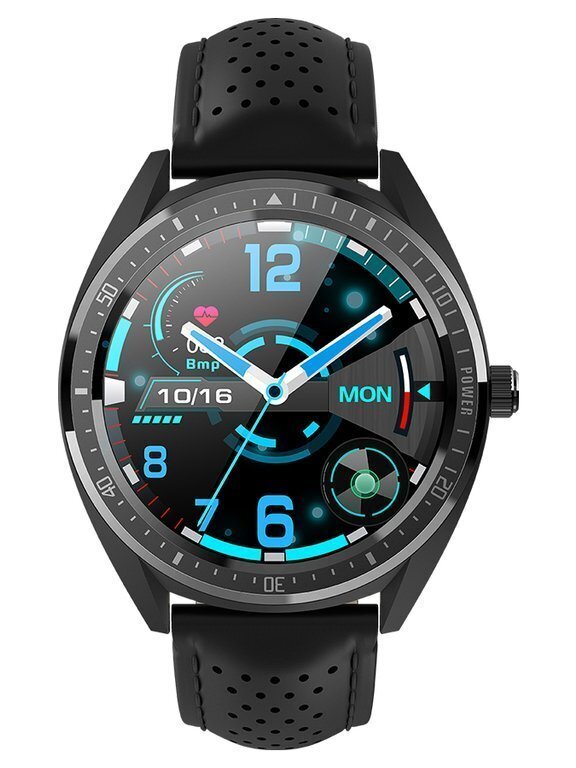 meeste nutikell g. rossi sw011-1 must/must + lisarihm цена и информация | Nutikellad (smartwatch) | kaup24.ee