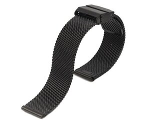 4wrist Milanese pull Samsungile 22mm - must hind ja info | Nutikellade ja nutivõrude tarvikud | kaup24.ee