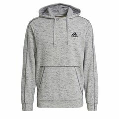 Dressipluus kapuutsiga, meeste Adidas Essentials Mélange Embroidered Helehall hind ja info | Meeste pusad | kaup24.ee