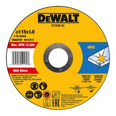 Режущий диск Dewalt Fast Cut dt3506-qz 10 штук 115 x 1 x 22,23 mm цена и информация | Механические инструменты | kaup24.ee