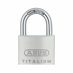 Võtmega tabalukk ABUS Titalium 64ti/35 Teras Alumiinium normaalne (3,5 cm) hind ja info | Lukud | kaup24.ee