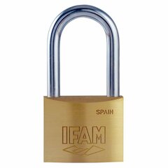 Замок с ключом IFAM K40AL Латунь Длинный (4 cm) цена и информация | Дверные замки | kaup24.ee