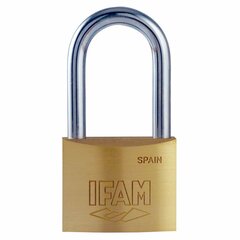 Замок с ключом IFAM K30AL Латунь Длинный (3 cm) цена и информация | Дверные замки | kaup24.ee