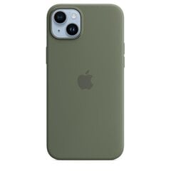 Apple iPhone 14 Plus Silicone Case with MagSafe, olive - Case hind ja info | Mobiiltelefonide lisatarvikud | kaup24.ee