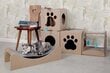 Võrkkiik kassile Carton+ Pets Mia, hall цена и информация | Pesad, kuudid | kaup24.ee