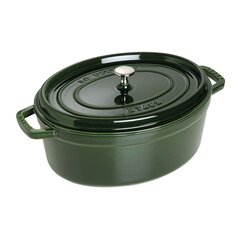 STAUB 40509-691-0 овальная чугунная кастрюля - зеленая 6,7 л цена и информация | Кастрюли, скороварки | kaup24.ee