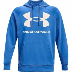 Толстовка с капюшоном мужская Under Armour Rival Big Logo Синий цена и информация | Мужские толстовки | kaup24.ee