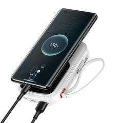 Toitepank kiirlaadimisega 20000mAh 22,5W QC-PD-SCP-FCP USB-C kaabel valge hind ja info | Akupangad | kaup24.ee