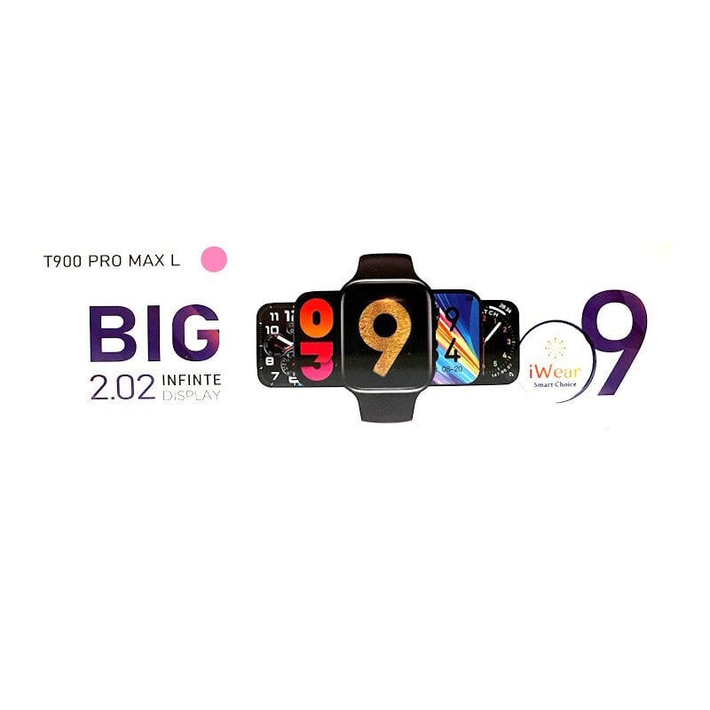 iWear T900 Pro Max 9 2.02'' , Roosa цена и информация | Nutikellad (smartwatch) | kaup24.ee