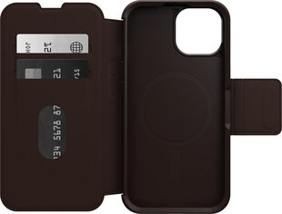 Otterbox kaitsekest Strada MagSafe Wallet, iPhone 15, pruun hind ja info | Telefoni kaaned, ümbrised | kaup24.ee