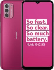 Nokia G42 6/128GB 5G Pink hind ja info | Telefonid | kaup24.ee