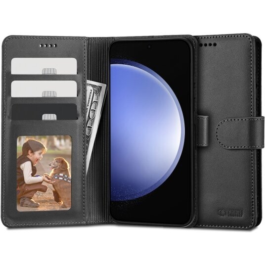 Tech-Protect wallet ümbris Samsung Galaxy S23 FE must hind ja info | Telefoni kaaned, ümbrised | kaup24.ee