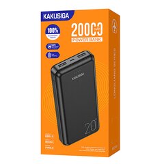 KAKUSIGA KSC-881 akupank 20000mAh | 2 x USB must hind ja info | Akupangad | kaup24.ee