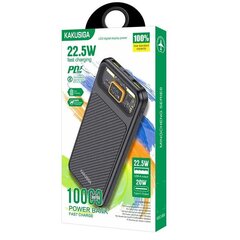 KAKUSIGA KSC-890 10000mAh | 2 x USB | 22.5W must hind ja info | Akupangad | kaup24.ee