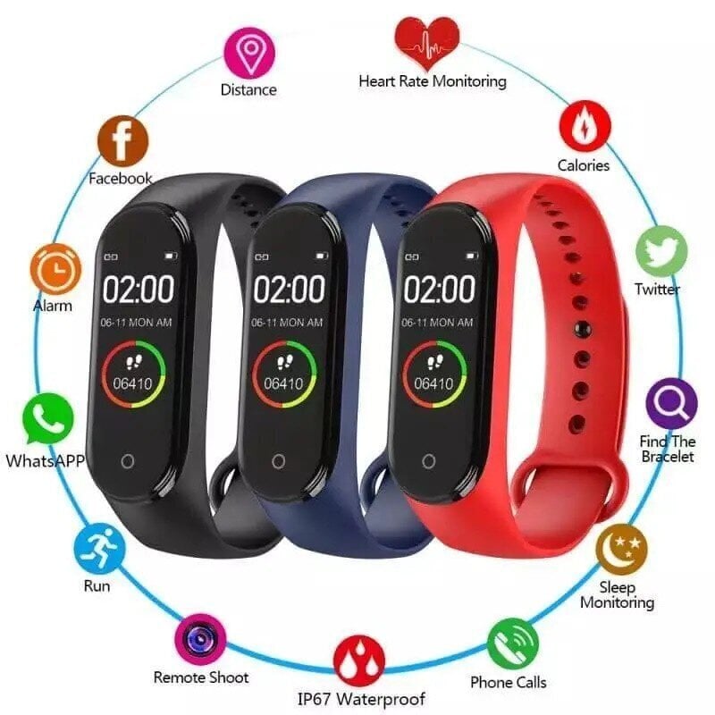 SKMEI M4-PK M4-PK hind ja info | Nutivõrud (fitness tracker) | kaup24.ee