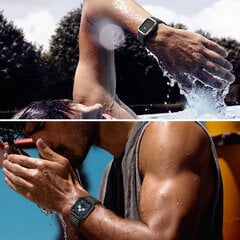 Защитный ремешок, чехол-браслет для Apple Watch 7/6/5/4/3/2/SE (45/44/42 мм), защитный чехол для часов, черный/красный цена и информация | Чехлы для телефонов | kaup24.ee