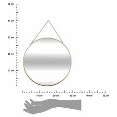 Komplekt 3 kuldset ümmargust peeglit Raam on valmistatud metallist, iga peegel erineva suurusega, universaalne kuju hind ja info | Peeglid | kaup24.ee