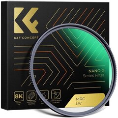 K&F Concept Nano-X MCUV UV-filter 58 mm hind ja info | Filtrid fotoaparaatidele | kaup24.ee