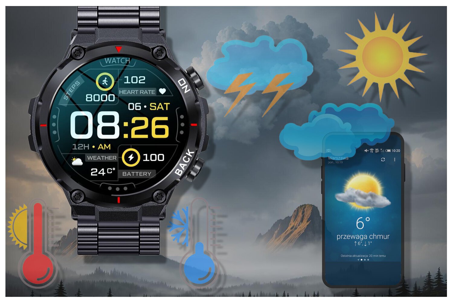 Meeste nutikas Watch Gravity GT8-2 - Z GPS (SG017B) hind ja info | Nutikellad (smartwatch) | kaup24.ee