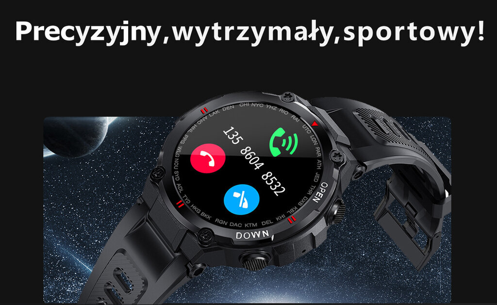 Meeste nutikas Watch Gravity GT7-5 - helistamisfunktsioon (SG016E) цена и информация | Nutikellad (smartwatch) | kaup24.ee