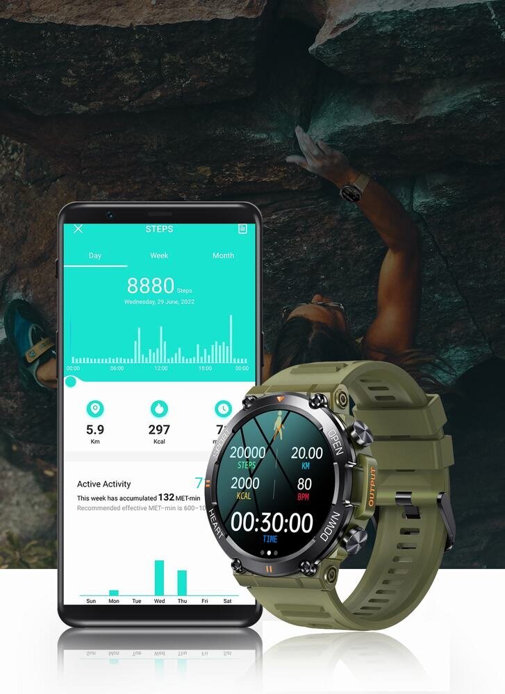 Meeste nutikas Watch Gravity GT7-6 Pro - helistamisfunktsioon, pulseomeeter (SG018F) цена и информация | Nutikellad (smartwatch) | kaup24.ee