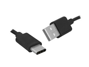 Кабель PS HQ USB -USB Type-C 1,5 м черный. цена и информация | Кабели для телефонов | kaup24.ee