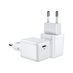 Väike kiirlaadija, Joyroom L-P2511, USB-C, PD 5-12 V., 25 W., valge hind ja info | Mobiiltelefonide laadijad | kaup24.ee