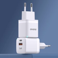 Сетевое зарядное устройство, Dudao A13ProEU1, GaN 33 Вт., PPS USB-C USB-A., белый цена и информация | Зарядные устройства для телефонов | kaup24.ee