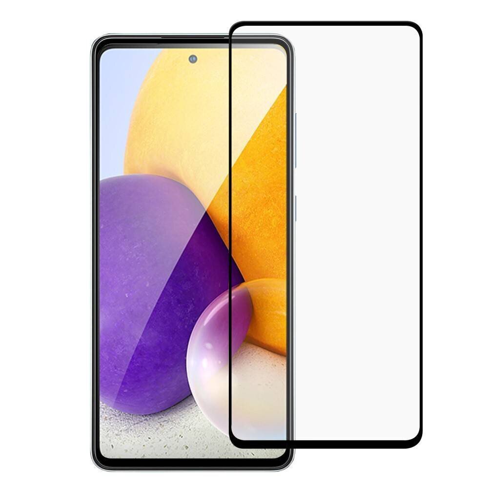 Fusion full glue 5D karastatud klaas kaetud raamiga Samsung A556 Galaxy A55 5G must hind ja info | Ekraani kaitsekiled | kaup24.ee