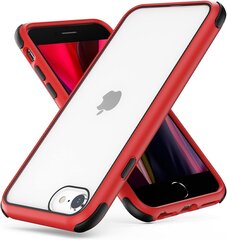 MobNano Ultra Hybrid прозрачный чехол для iPhone 7/8/SE2020, красный цена и информация | Чехлы для телефонов | kaup24.ee