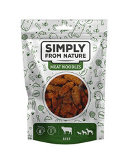 Simply From Nature Meat Noodles с говядиной, 5х80 гр цена и информация | Лакомства для собак | kaup24.ee