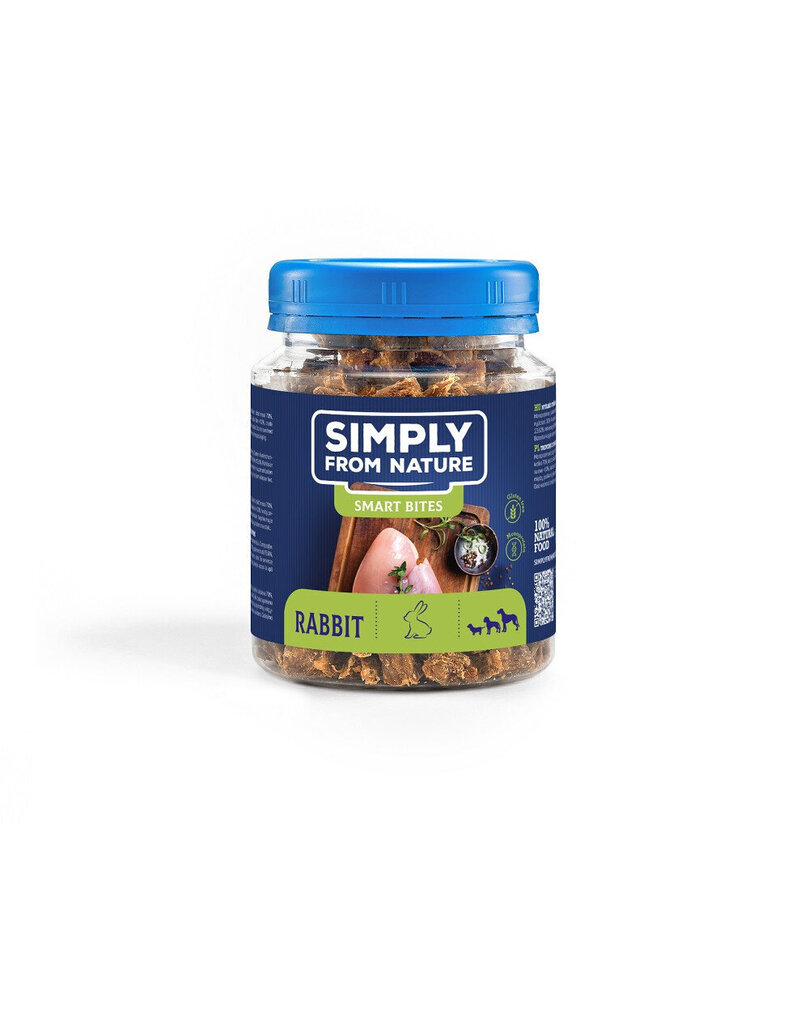 Simply From Nature Smart Bites hirvelihaga, 5x130 g цена и информация | Maiustused koertele | kaup24.ee