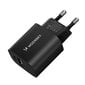 Wozinsky WGWCB USB-A USB-C 20W seinalaadija - must hind ja info | Mobiiltelefonide laadijad | kaup24.ee