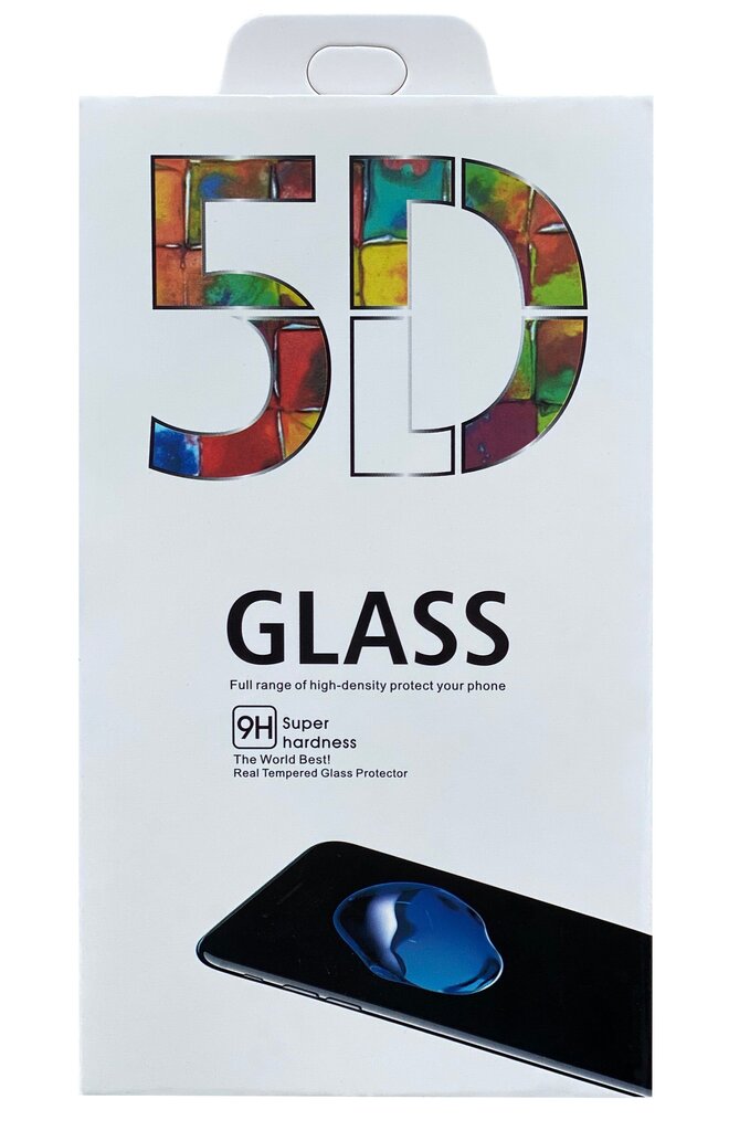 LCD kaitsev karastatud klaas 5D Full Glue Apple iPhone 16 Pro must hind ja info | Ekraani kaitsekiled | kaup24.ee