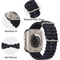 iWear S1 soonega pehme silikoonist 20 mm rihm Apple Watchile 49 mm / 45 mm / 44 mm / 42 mm must цена и информация | Nutikellade ja nutivõrude tarvikud | kaup24.ee