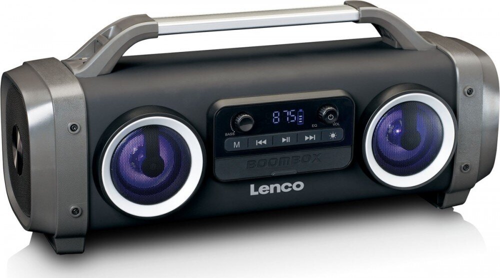 Lenco Portable Boombox SPR-100 Bluetooth USB FM цена и информация | Raadiod ja äratuskellad | kaup24.ee