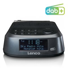 Будильник Lenco CR-605BK с радиоприемником FM и DAB+ цена и информация | Радиоприемники и будильники | kaup24.ee