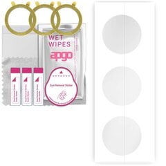 3x apgo Hydrogel Screen Protector jaoks with a diameter of Ø 21, hüdrogeel kile, positsioneerimiskihiga lihtne paigaldus цена и информация | Аксессуары для смарт-часов и браслетов | kaup24.ee