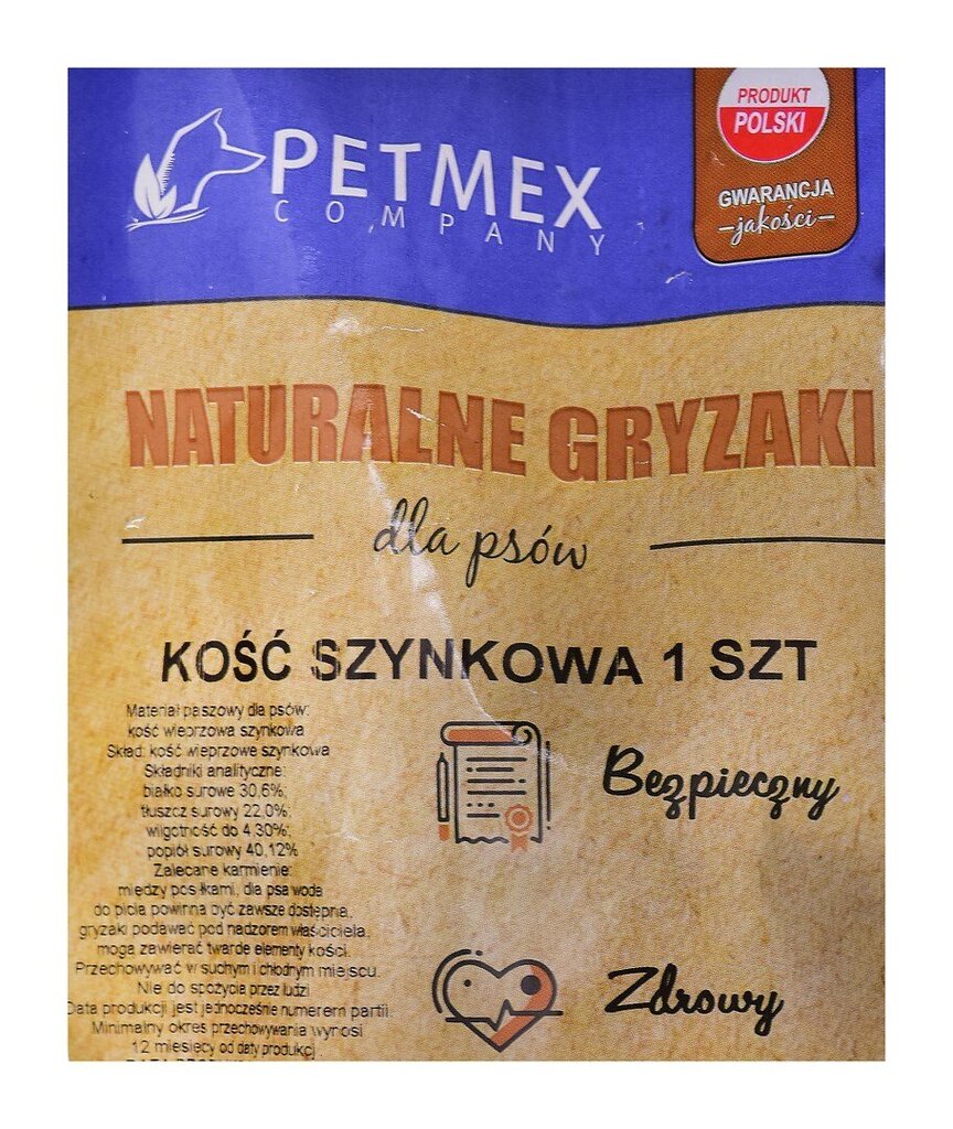 Kont Petmex Ham bone, 1 tk цена и информация | Maiustused koertele | kaup24.ee