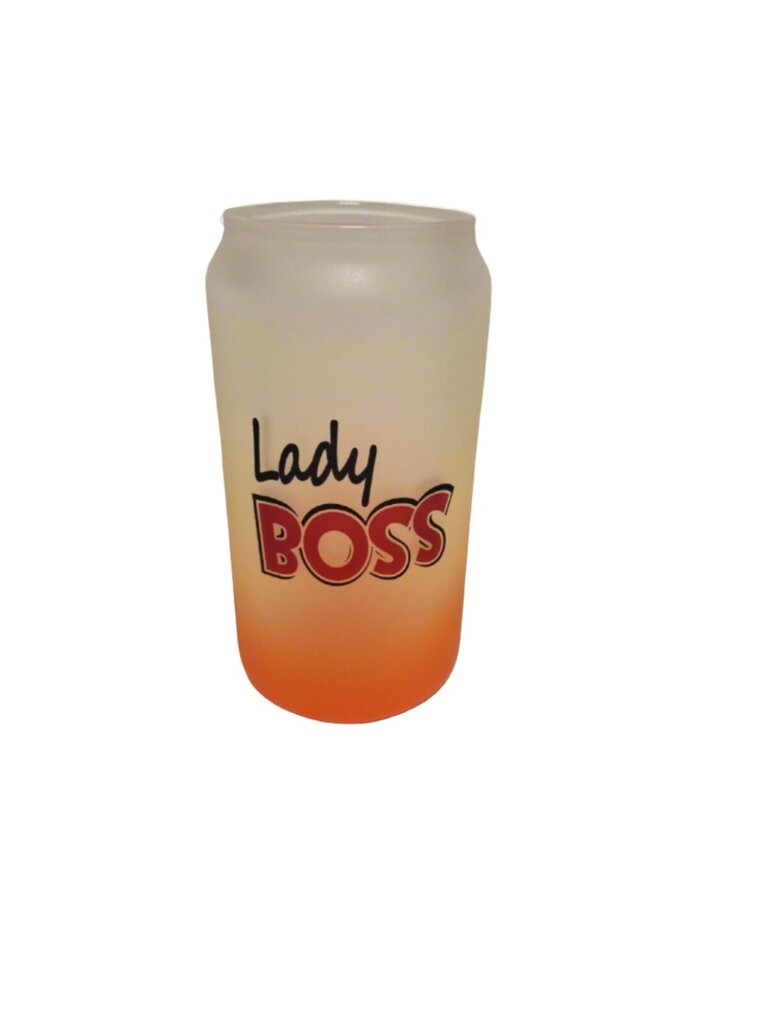 Klaasist jooginõu "Lady BOSS!", 500 ml цена и информация | Klaasid, tassid ja kannud | kaup24.ee