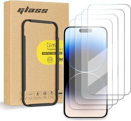 Протектор FYY для iPhone 14 Pro MAX, 6,7 дюймов, 4 части закаленного стекла, цена и информация | Защитные пленки для телефонов | kaup24.ee