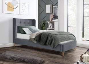 Кровать Halmar Estella, 90x200 см, серая цена и информация | Кровати | kaup24.ee
