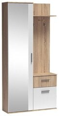 Прихожая шкаф Halmar Lux, коричневый/белый цена и информация | Шкафы в прихожую | kaup24.ee