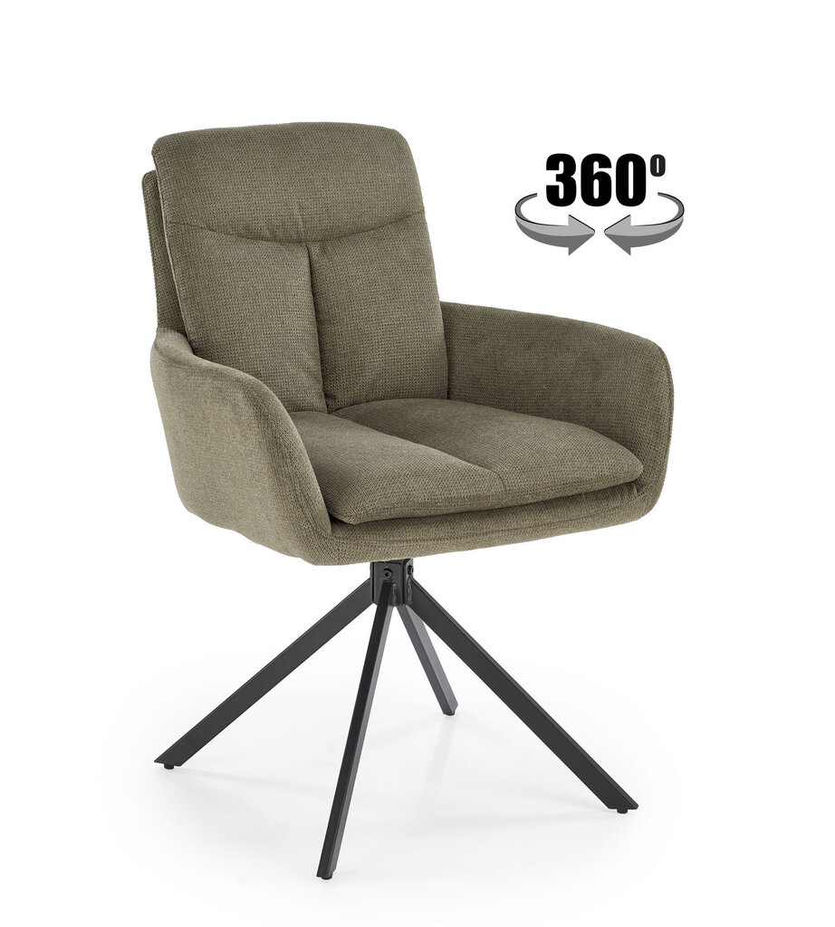 2 tooli komplekt Halmar K536, roheline цена и информация | Söögitoolid, baaritoolid | kaup24.ee