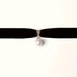 'Pearl Choker Velvet kaelakee Reguleeritav must kaelakee naistele' hind ja info | Kaelakeed | kaup24.ee