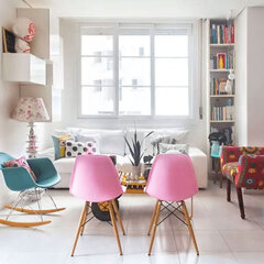 Neljast toolist koosnev komplekt elutuppa ja söögituppa, roosa hind ja info | Söögitoolid, baaritoolid | kaup24.ee