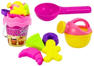 Набор игрушек для песка 8 предметов, розовый цена и информация | Игрушки для песка, воды, пляжа | kaup24.ee