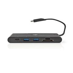 Док-станция Nedis 9-в-1 с адаптером USB-C цена и информация | Зарядные устройства для телефонов | kaup24.ee